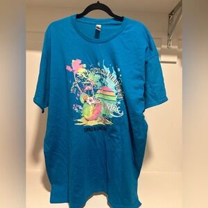 Blue Vintage Turks & Caicos Vacation Tee Size XL